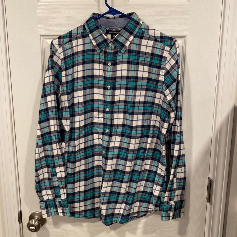 Blue Flannel Button Down